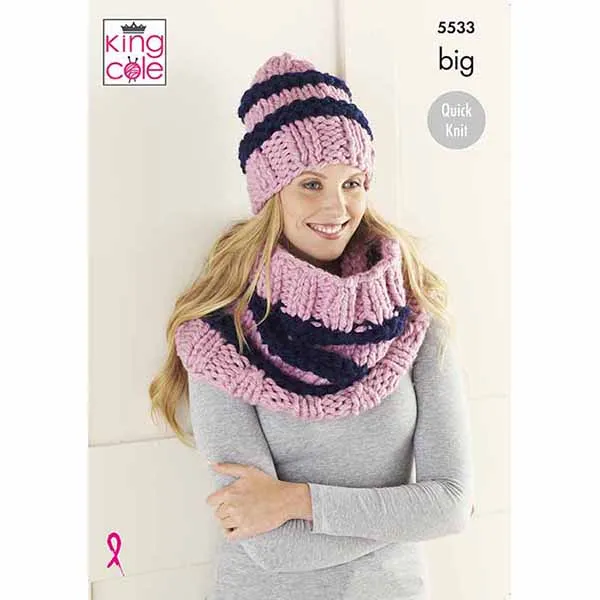 king-cole-5533-big-value-big-m-tzen-strickanleitung image 1