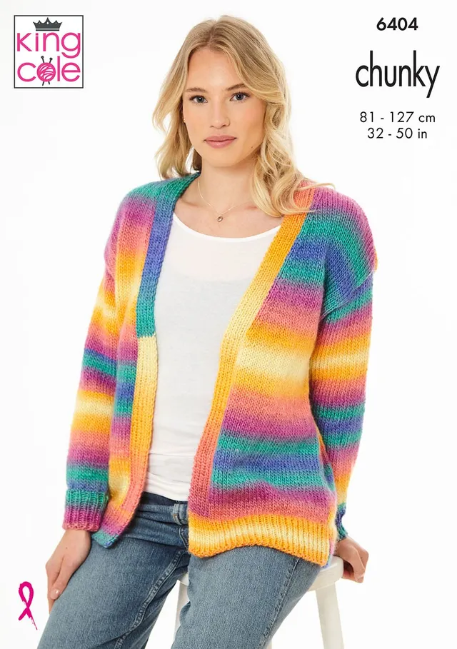 king-cole-p6404-strickanleitung-cardigans-riot-chunky image 1
