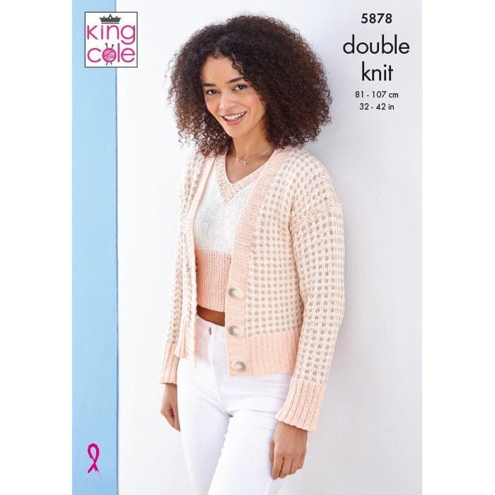 king-cole-5878-strickanleitung-cardigan-finesse-dk image 1
