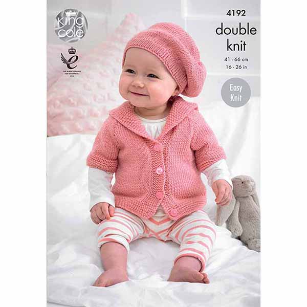 king-cole-4192-strickanleitung-baby-cardigan-m-tze-cherished image 1