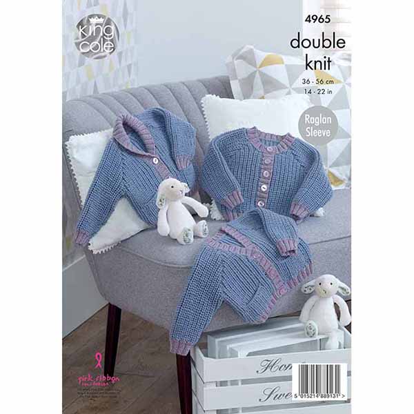 king-cole-4965-strickanleitung-cardigans-fisherman-comfort-dk image 2