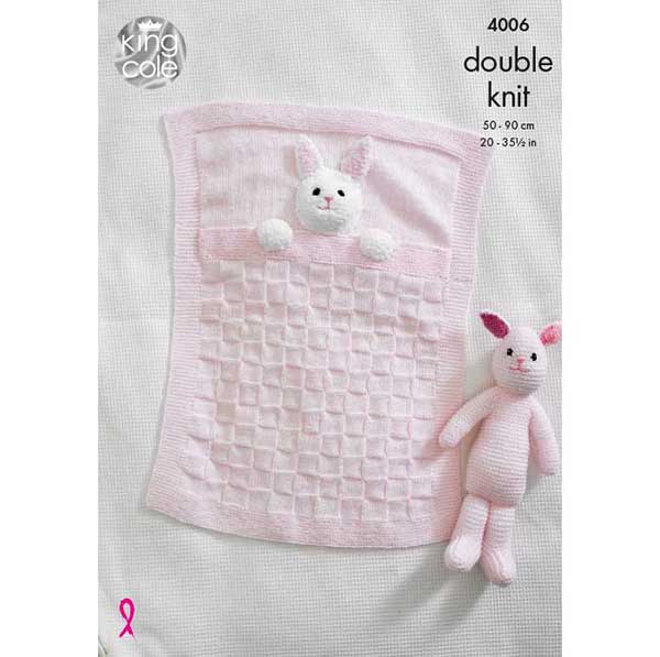 king-cole-patterns-4006-babydecke-hase-strickanleitung-dk image 1