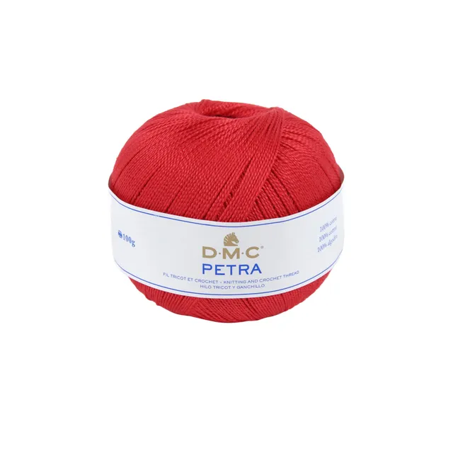 dmc-petra-nr-8-h-kelgarn-100g-rot-baumwolle image 1