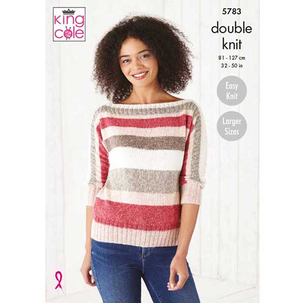 king-cole-5783-pullover-top-strickanleitung-harvest-dk image 1