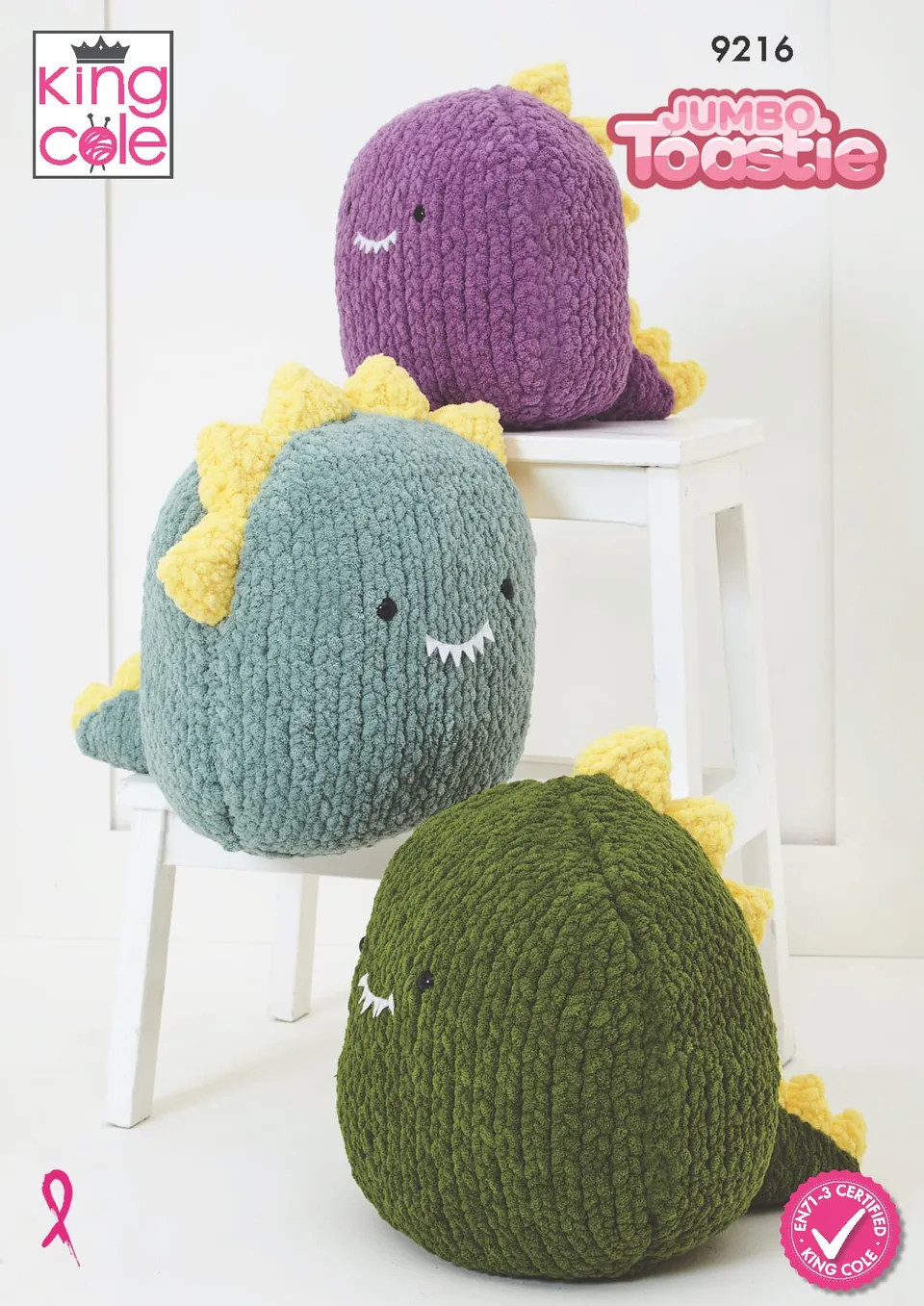 king-cole-9216-strickanleitung-dinos-jumbo-toastie image 1