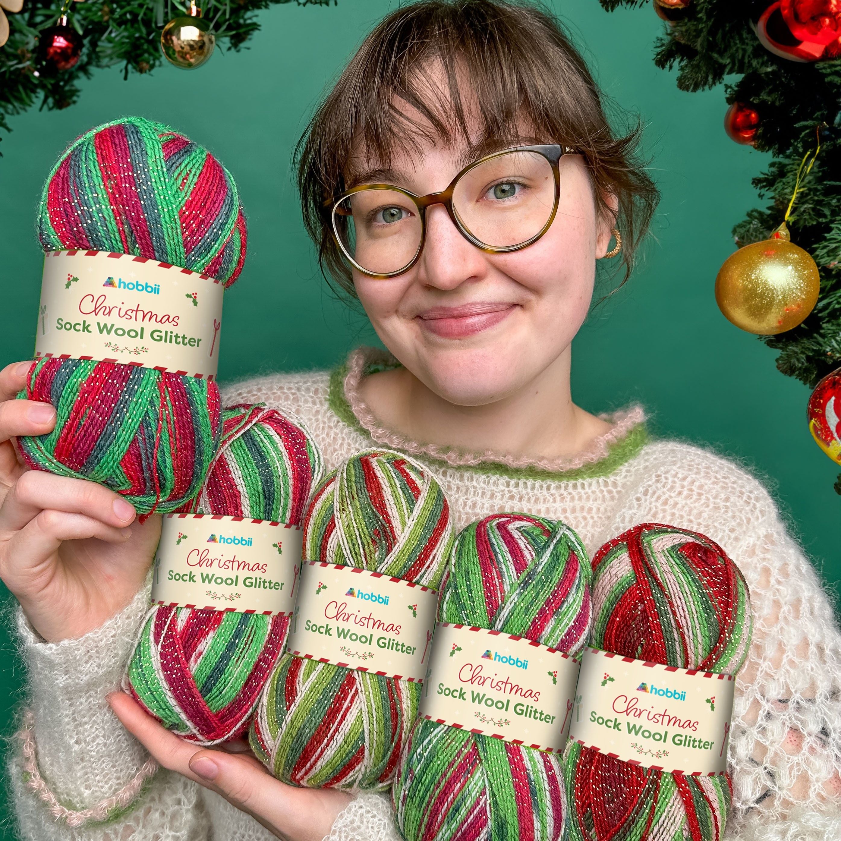 hobbii-christmas-sock-wool-glitter-sockenwolle-rudolph-01-glitzer image 8