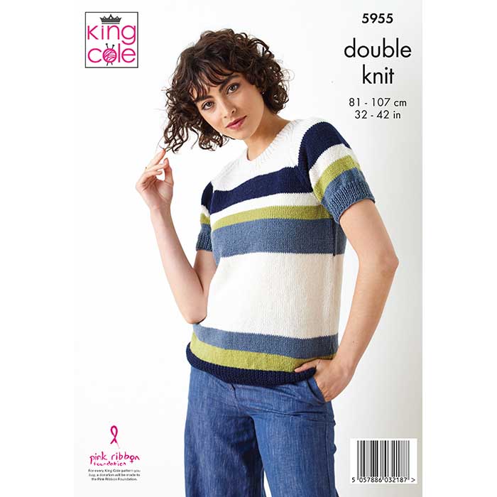 king-cole-patterns-5955-top-cardigan-strickanleitung-merino-blend-dk image 2
