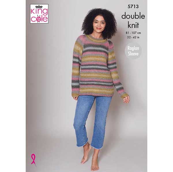 king-cole-5713-strickanleitung-pullover-riot-dk-meliert image 1