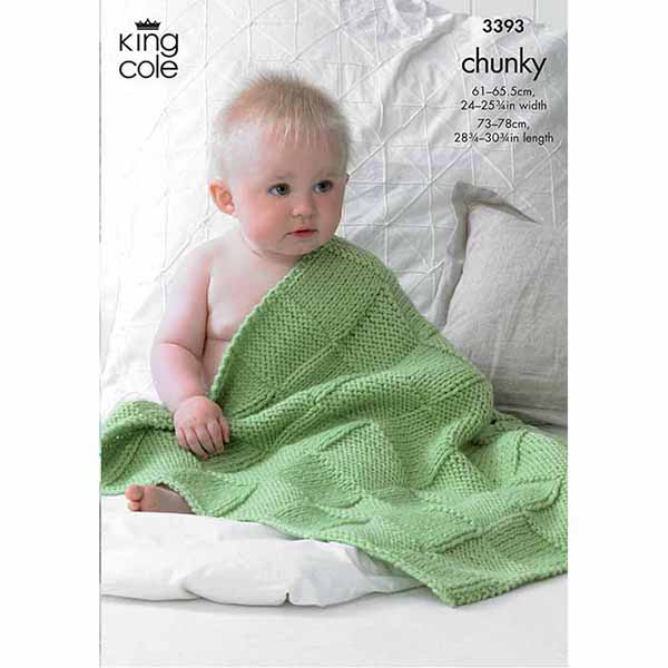 king-cole-3393-strickanleitung-babydecken-comfort-chunky image 1