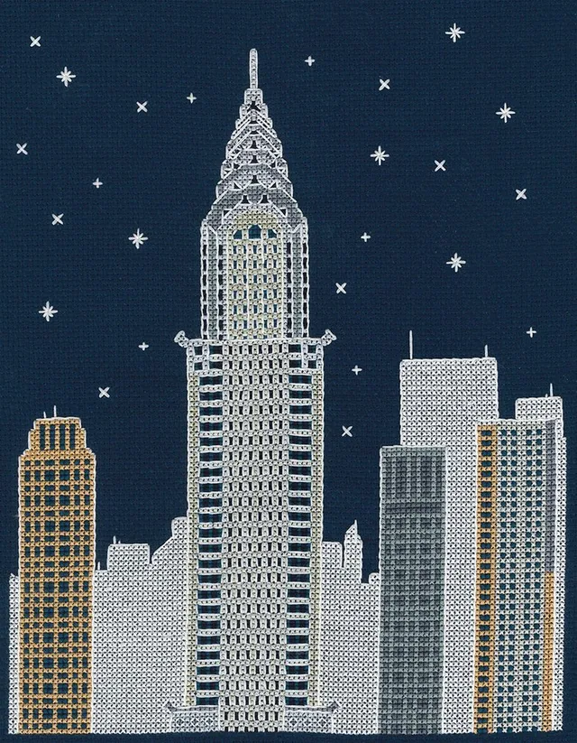 dmc-new-york-bei-nacht-kreuzstichset-glow-in-the-dark image 1