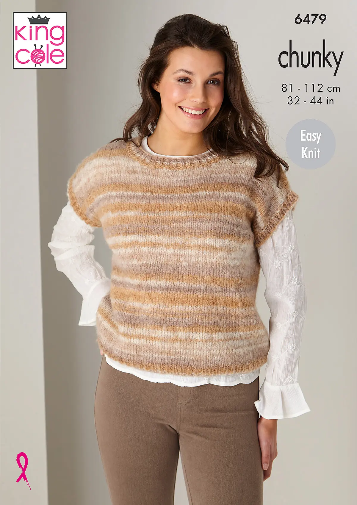 king-cole-6479-pullover-top-strickanleitung-flair-chunky image 1