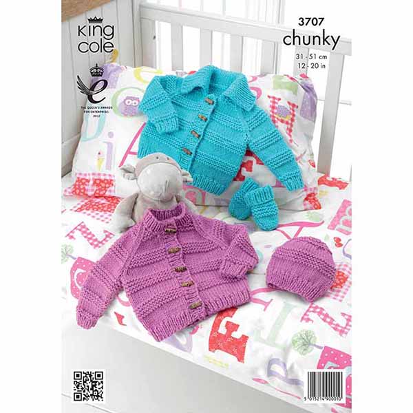 king-cole-3707-strickanleitung-jacke-m-tze-handschuhe-chunky image 2