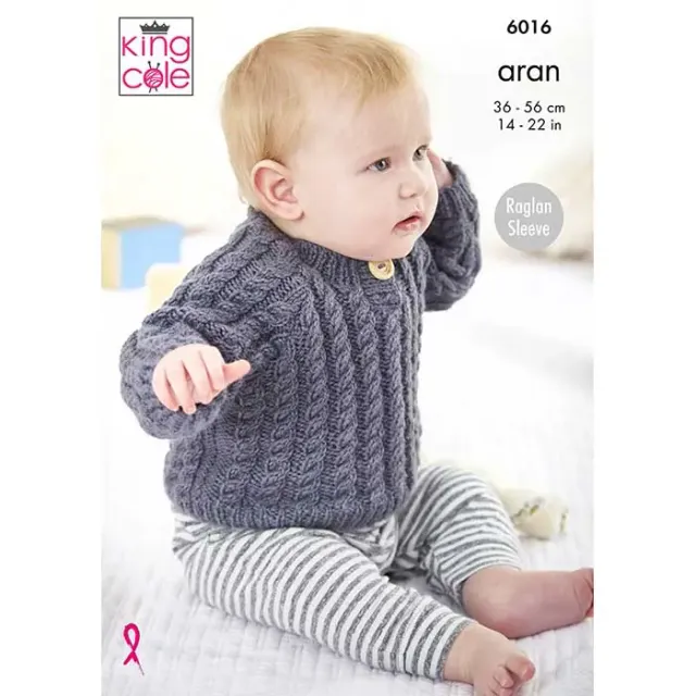 king-cole-6016-cardigans-strickanleitung-comfort-aran image 1