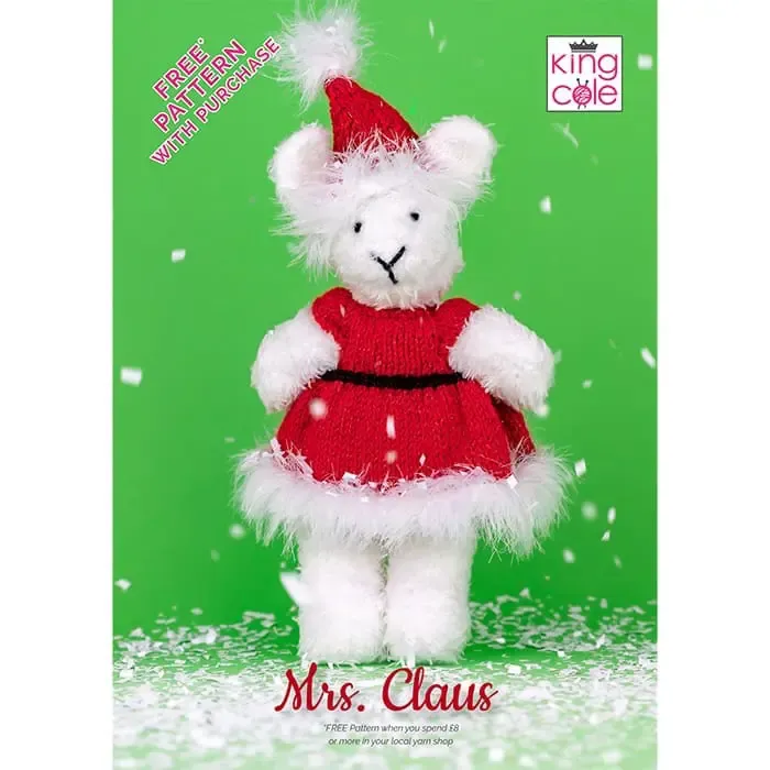 king-cole-patterns-mrs-claus-strickanleitung-truffle-glitz-dk-fur image 1