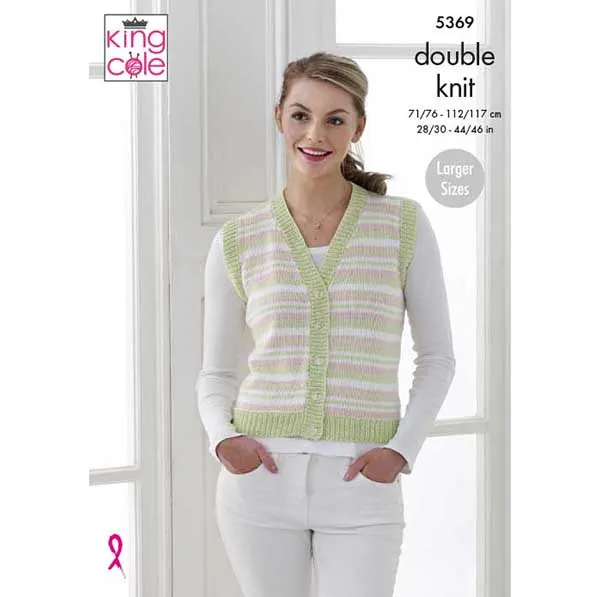 king-cole-patterns-5369-cardigan-strickanleitung-cottonsoft image 1