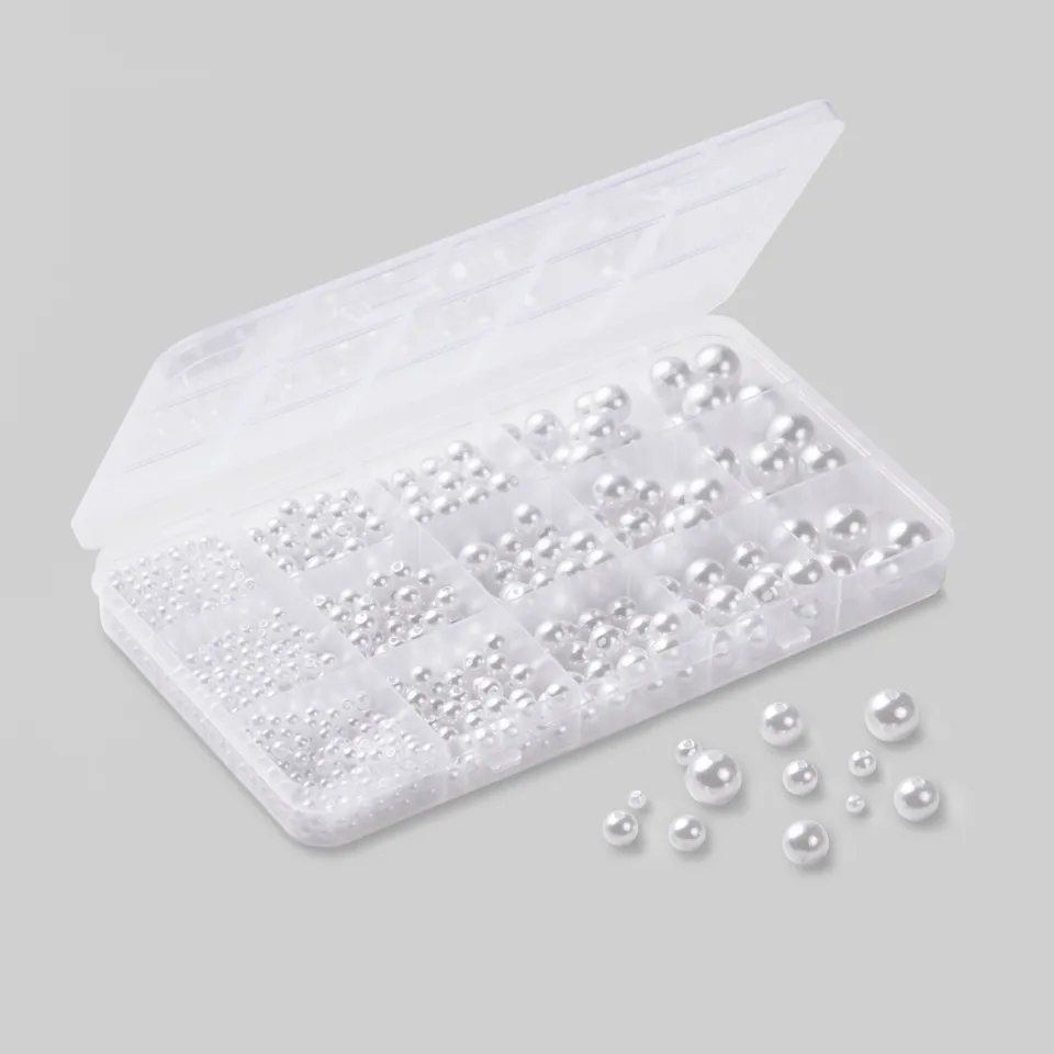 hobbii-zubeh-r-plastikperlen-box-wei-600-st-ck-4-12-mm image 1