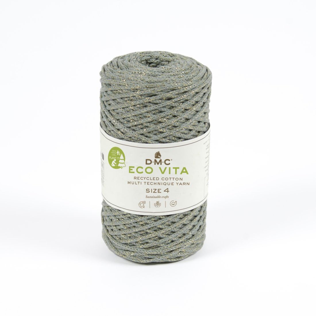 dmc-eco-vita-metallic-baumwollgarn-250g-recycelt-glitzer image 1