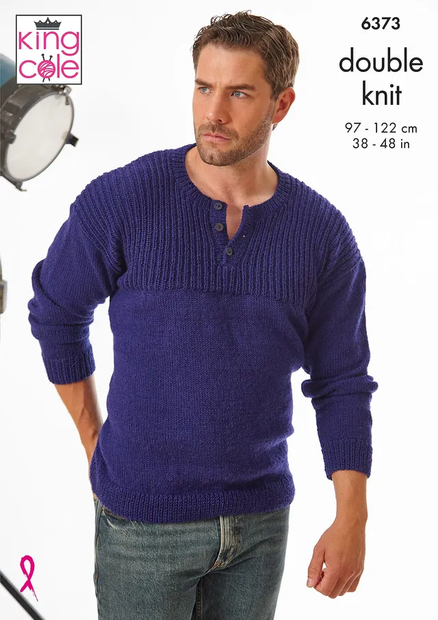 king-cole-6373-pullover-strickanleitung-merino-blend-dk-hollywood image 1