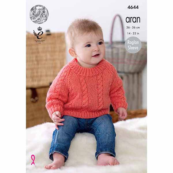 king-cole-4644-strickanleitung-cardigans-sweater-comfort-aran image 1