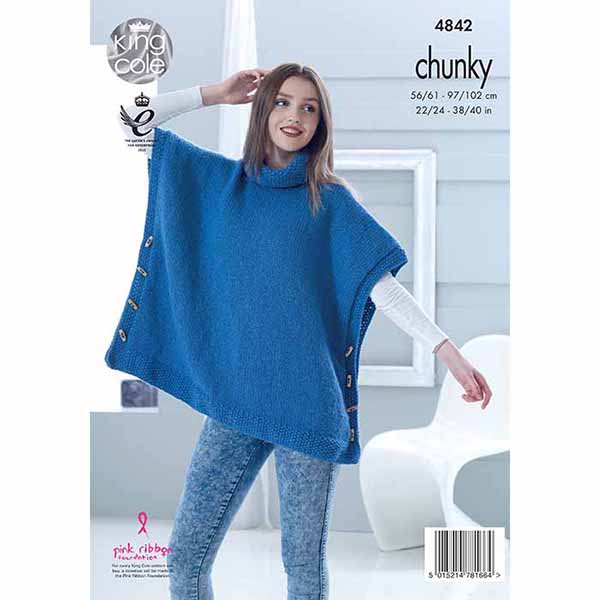 king-cole-4842-tabards-strickanleitung-big-value-chunky image 2