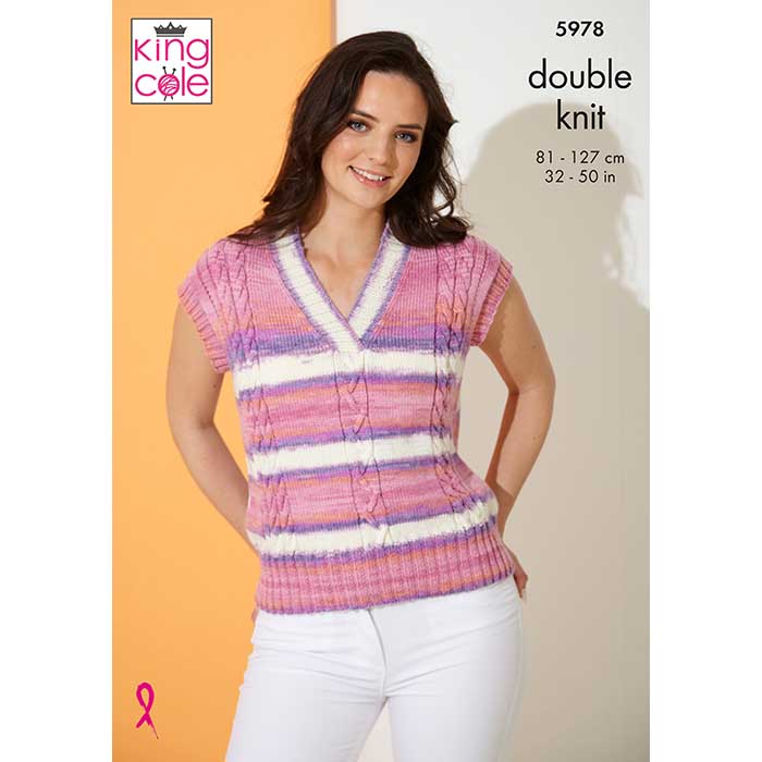 king-cole-patterns-5978-strickanleitung-top-tropical-dk image 1
