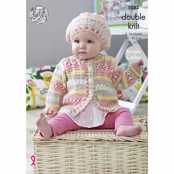 king-cole-patterns-5082-strickanleitung-decken-pullover-dk image 1