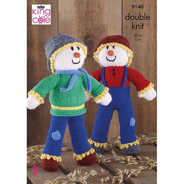king-cole-patterns-9140-vogelscheuchen-strickanleitung-big-value-dk image 1
