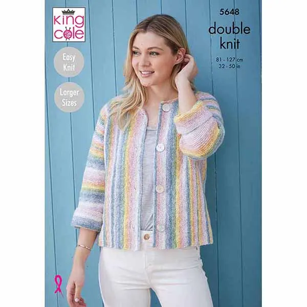 king-cole-5648-strickanleitung-cardigans-bramble-dk image 1