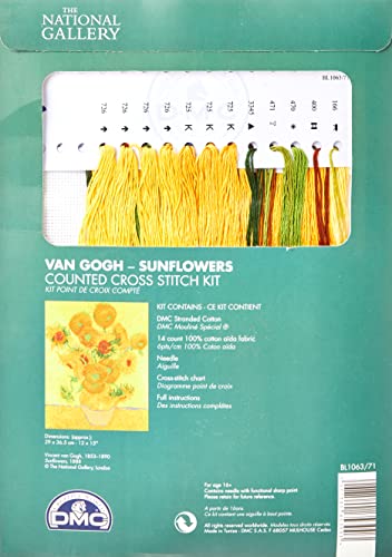 dmc-van-gogh-sonnenblumen-kreuzstichset-29x36-5-cm image 5
