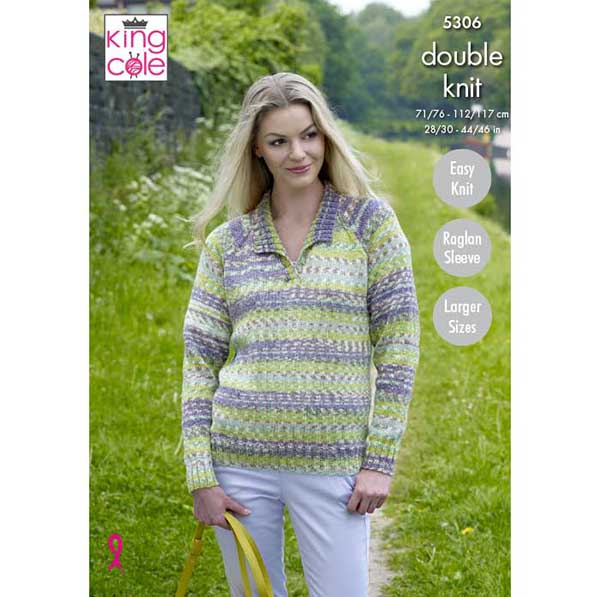king-cole-5306-strickanleitung-pullover-drifter-dk image 1