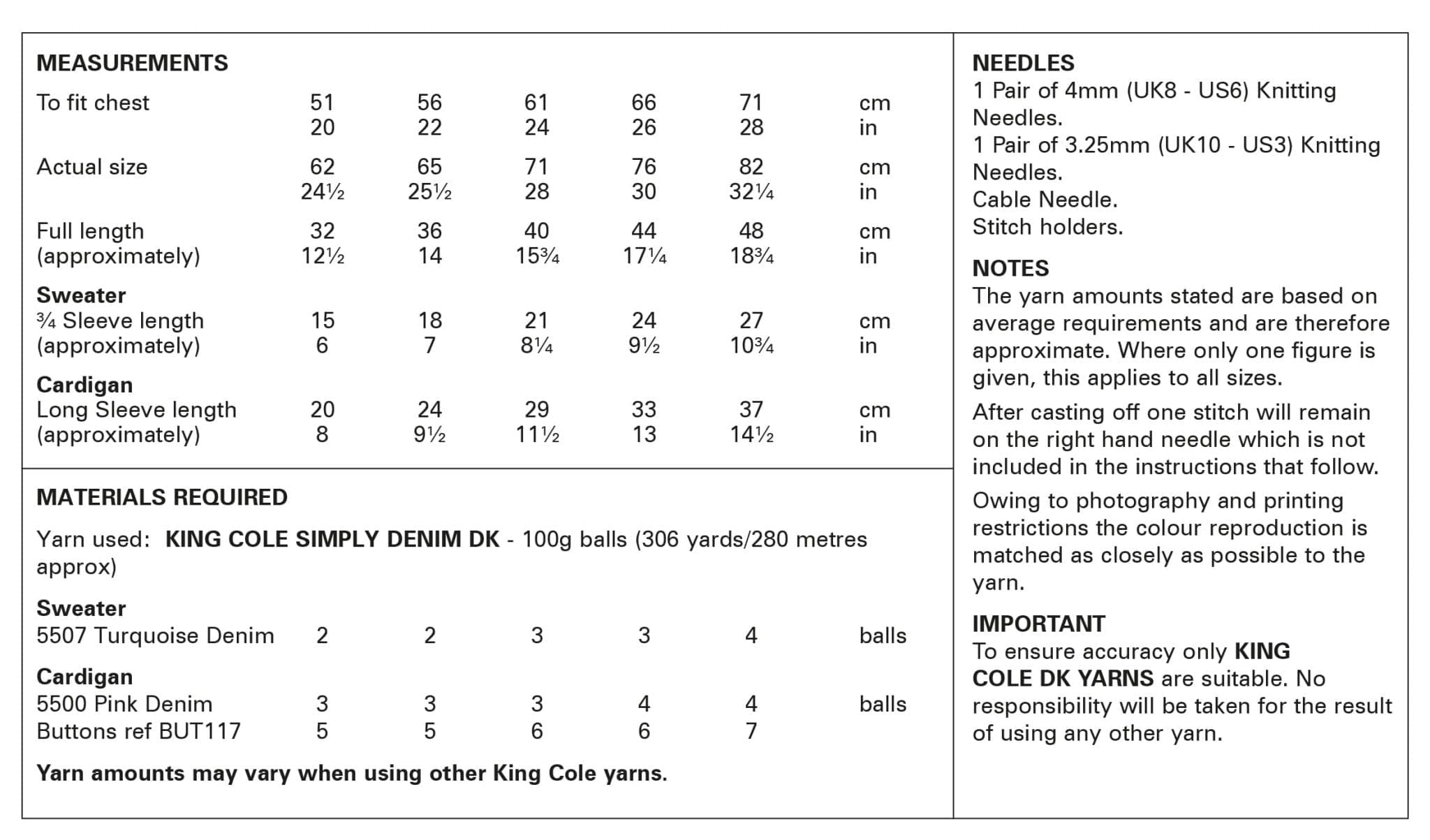 king-cole-6154-strickanleitung-cardigan-simply-denim-dk image 3