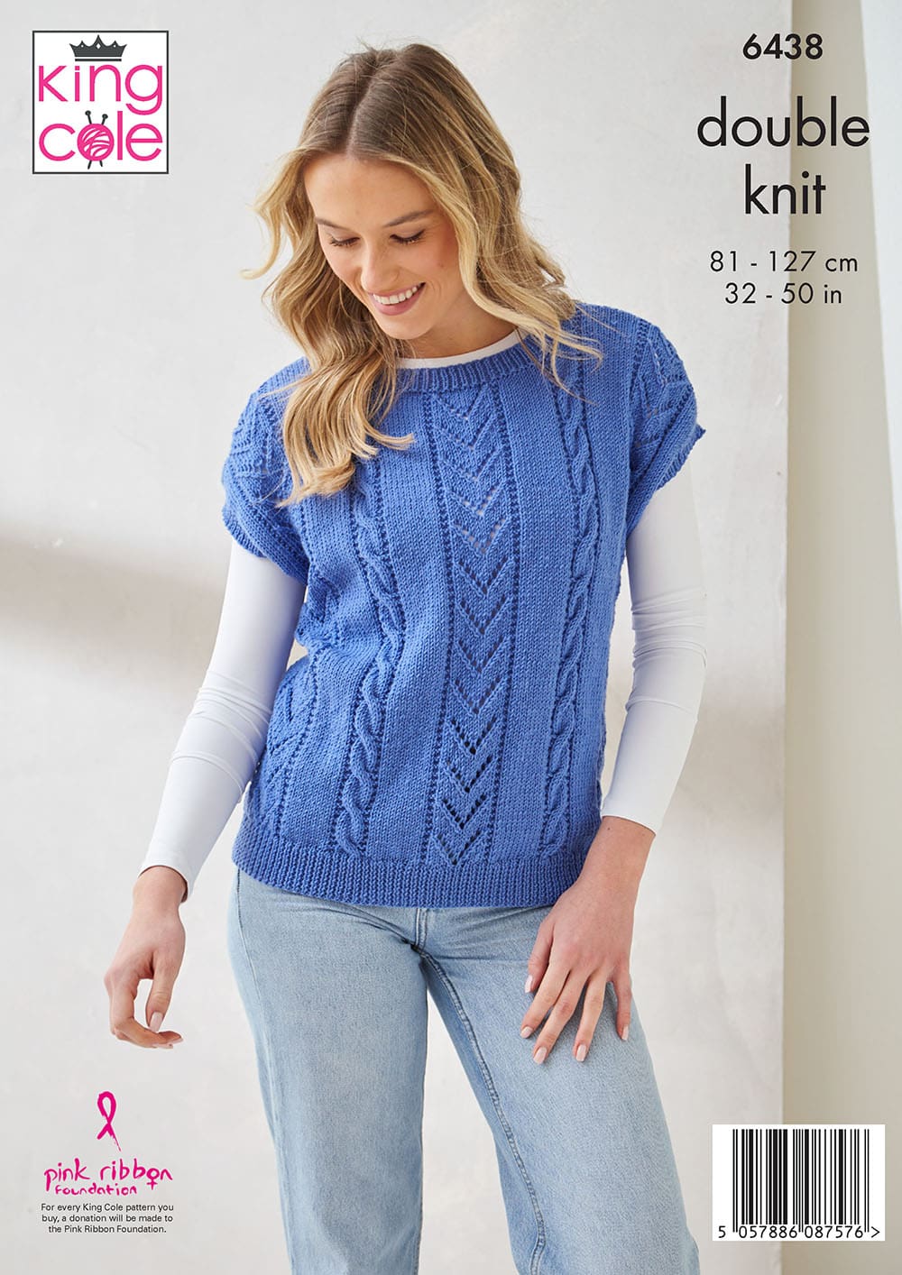 king-cole-6438-pullover-slipover-strickanleitung-merino-dk image 2