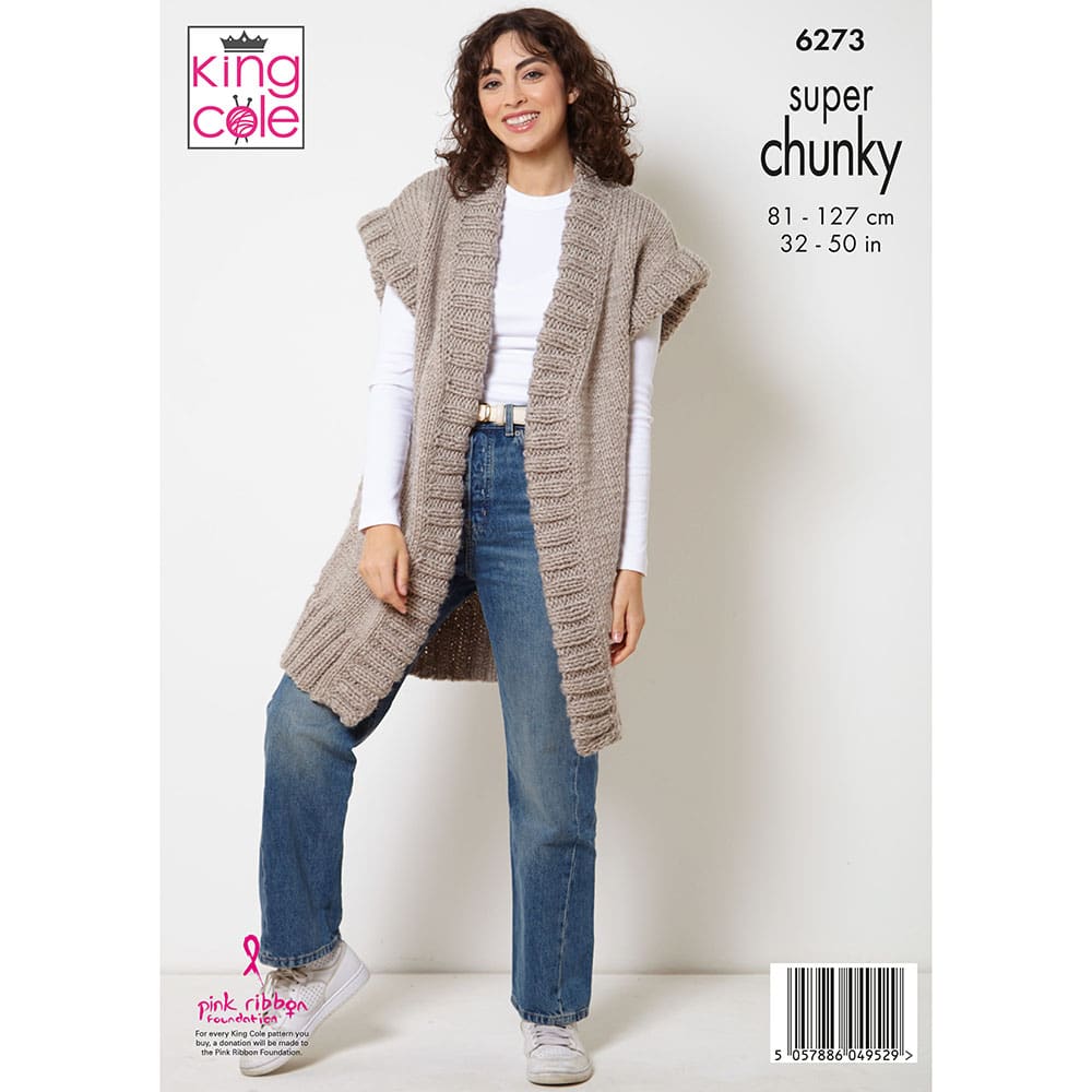 king-cole-6273-strickanleitung-jacke-weste image 2