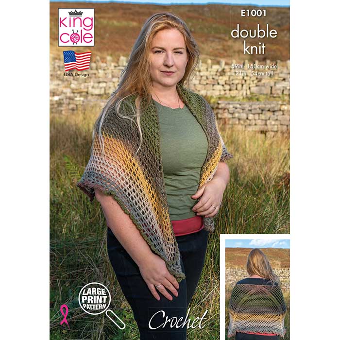 king-cole-patterns-h-keltuch-anleitung-lace-shawl-spitze image 1