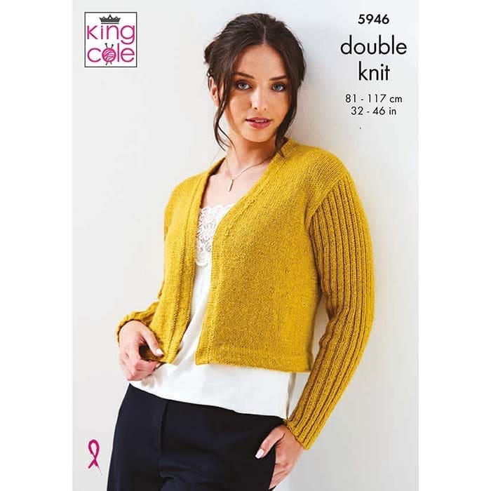 king-cole-5946-strickanleitung-jacke-top-glitz-dk-glitzer image 1