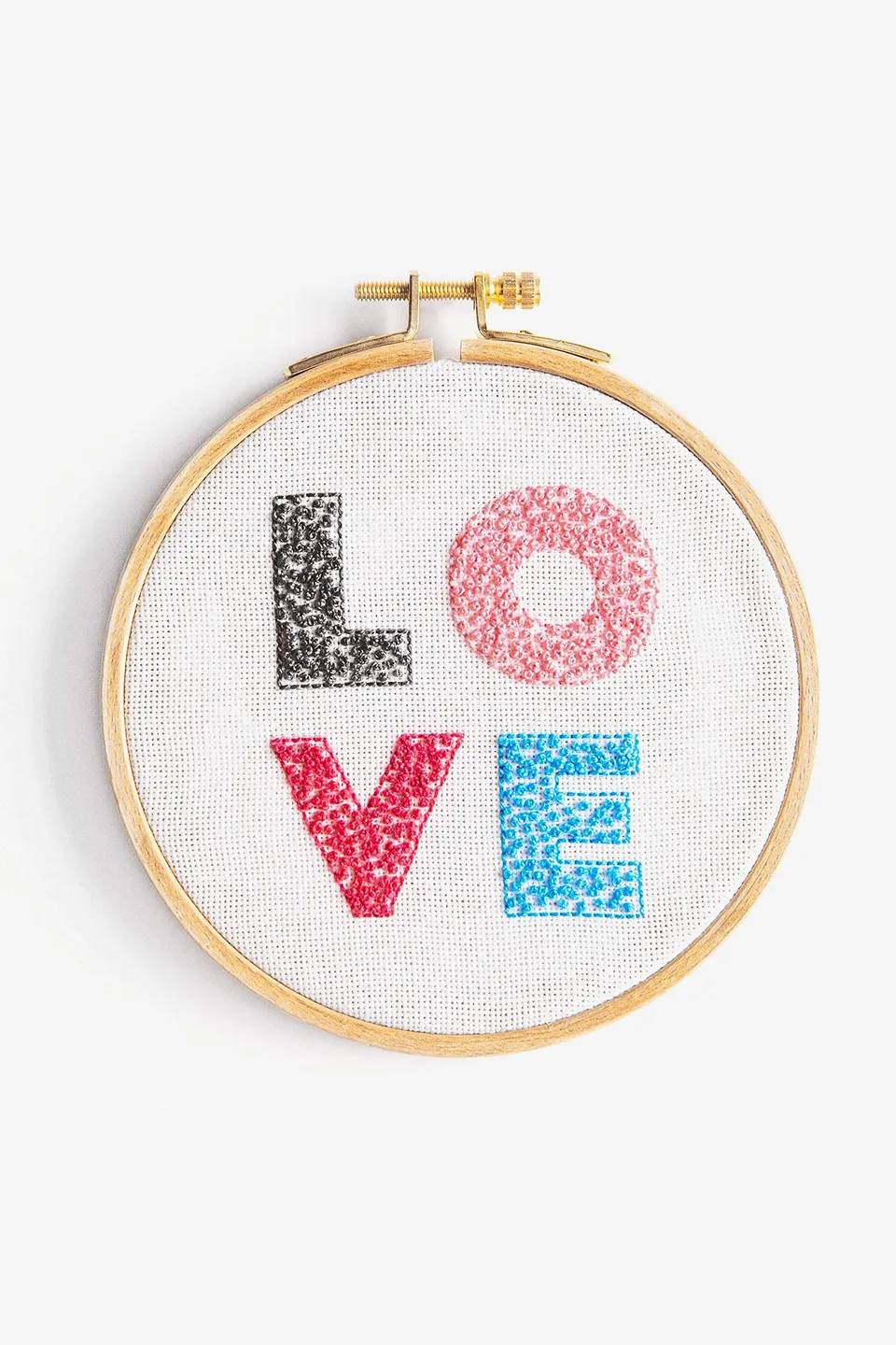 dmc-stickset-liebe-perlgarn-gr-8-mit-rahmen-12-5cm image 1