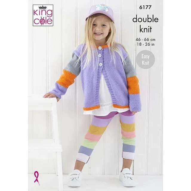 king-cole-6177-strickanleitung-cardigan-m-tze-cherished-dk image 1