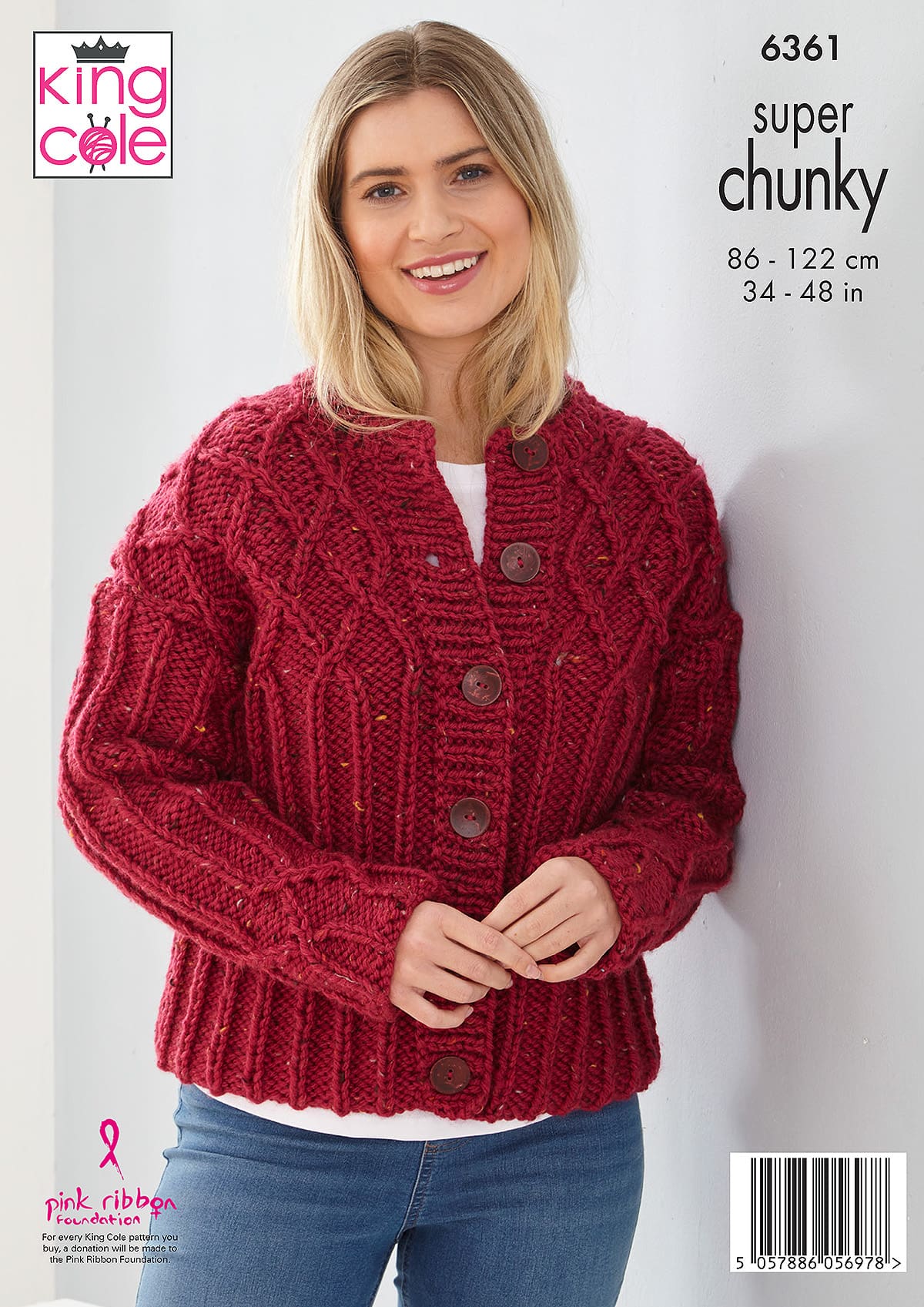 king-cole-patterns-pullover-strickanleitung-6361-tweed-chunky image 2
