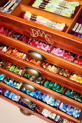 dmc-moulin-sp-cial-stickgarn-500-farben-holzkasten image 6