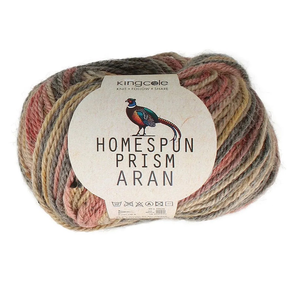king-cole-homespun-prism-aran-strickwolle-merino-alpaka image 1