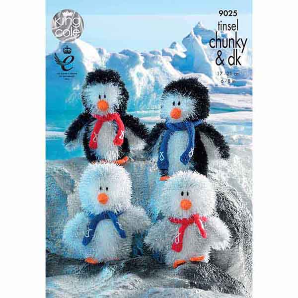 king-cole-patterns-9025-strickanleitung-pinguine-tinsel image 1