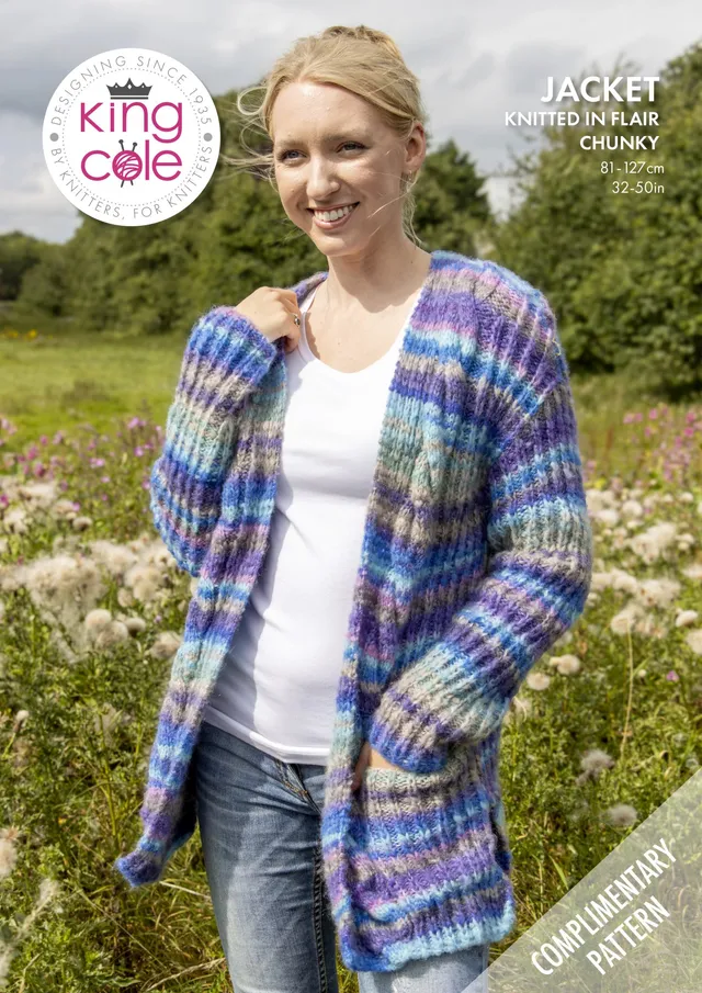 king-cole-flair-chunky-jacke-strickanleitung-gratis image 1