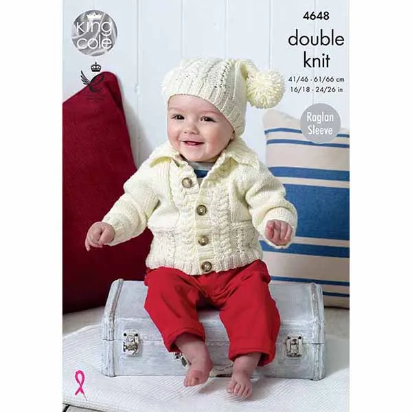 king-cole-4648-strickanleitung-cardigans-cherished-dk image 1