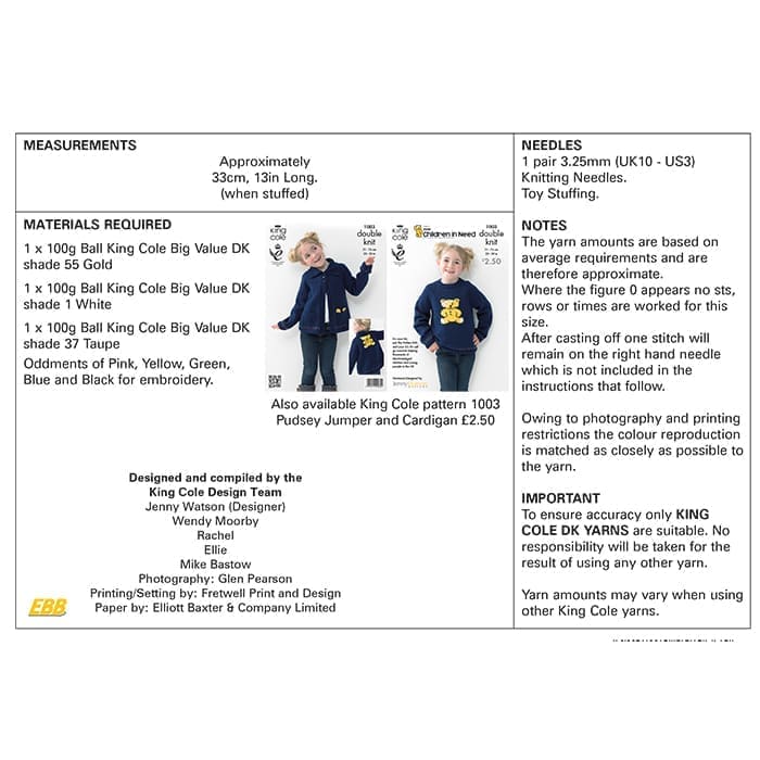 king-cole-1004-strickanleitung-pudsey-blush-big-value-dk image 2