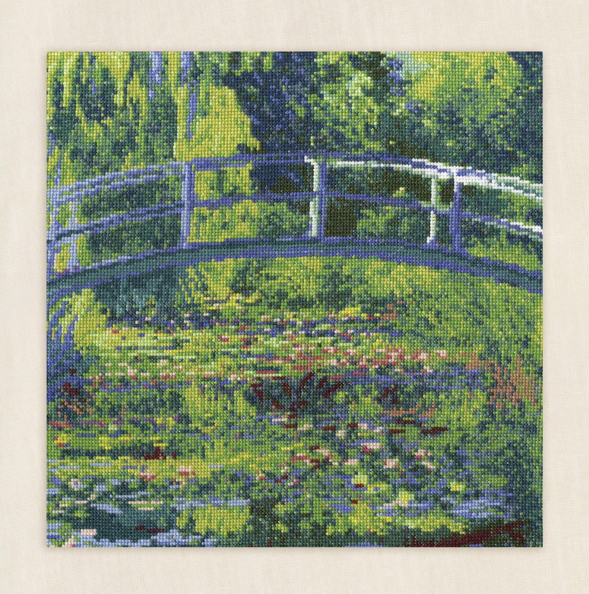 dmc-moulin-kreuzstichset-seerosenteich-monet-fortgeschritten image 4