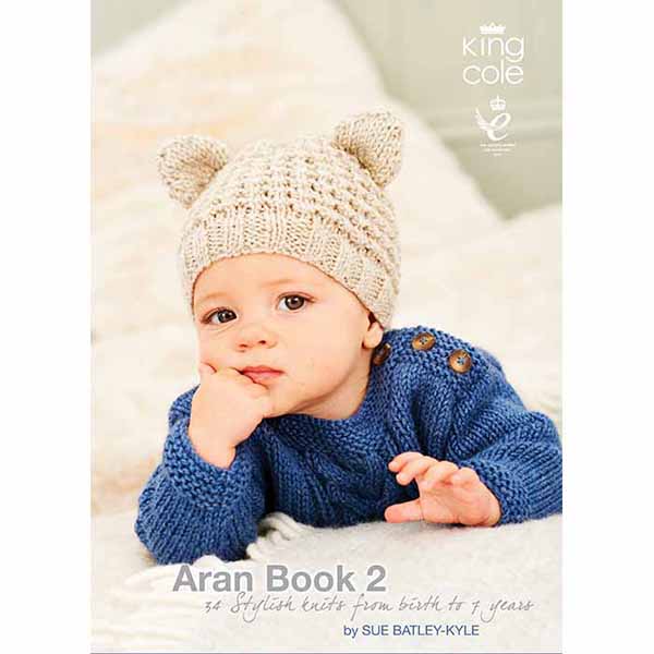 king-cole-aran-book-2-aran-strickbuch-familie image 1