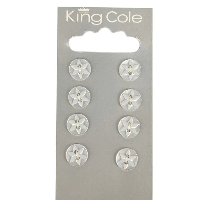 king-cole-haberdashery-flower-kn-pfe-transparent-klein image 1