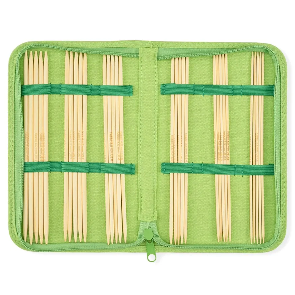 hobbii-bamboo-nadelspiel-set-20cm-2-5-5-0mm-moso-bambus-6-st-rken image 1