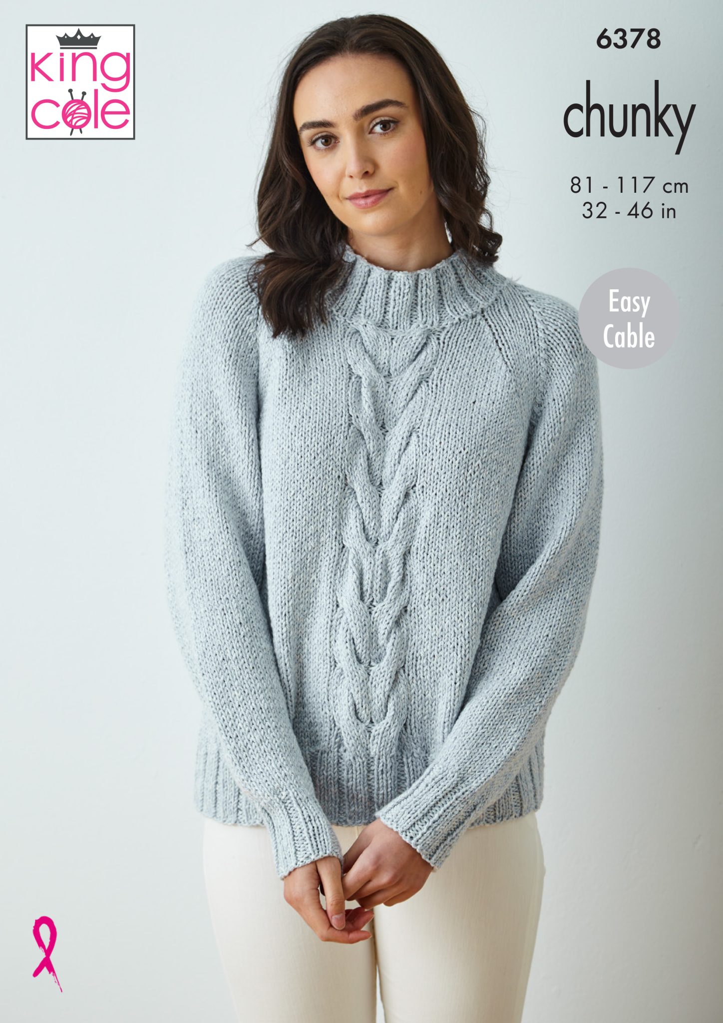 king-cole-6378-cape-top-pullover-strickanleitung-simply-denim-chunky image 1