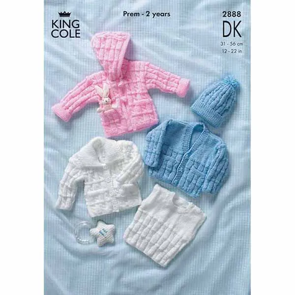 king-cole-2888-strickanleitung-cardigans-dk-garn image 1